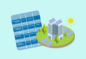 Image avec des panneaux solaires