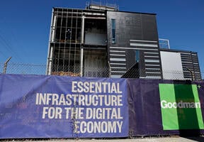 Data center en construction aux États-Unis pour répondre à la croissance rapide des usages liés à l’IA. 