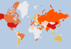 La carte du monde de l'énergie