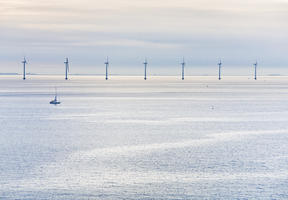Le parc éolien de Middelgrunden près de Copenhague