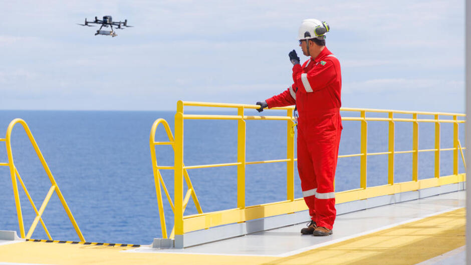 Emissions analysis conducted using a drone on the Floating Production Storage and Offloading (FPSO) facility in Brazil 