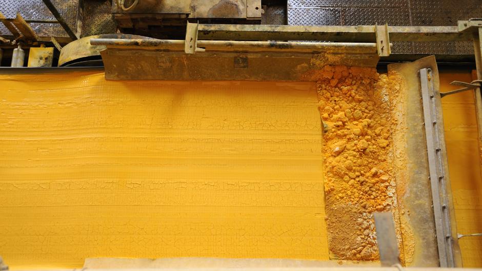 The "yellowcake" stage 