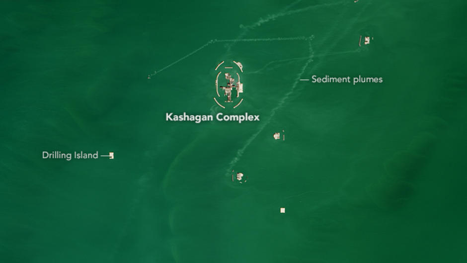 Kashagan complexe from sky