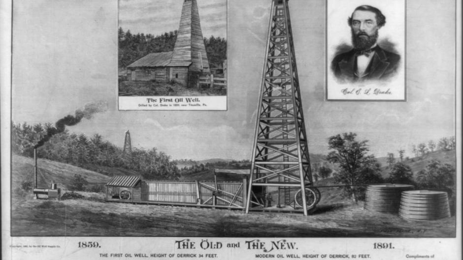 Le premier puits de pétrole 