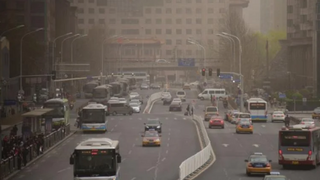 Une photo en Chine avec une pollution record 