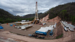Hydrocarbons can be located thousands of kilometers underground. Here, gas is produced from a depth of 6,000 meters under the Andes in Incahausi, Bolivia.