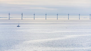 Le parc éolien de Middelgrunden près de Copenhague